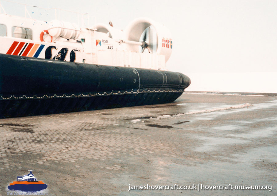 AP1-88 hovercraft with the Scandinavian company SAS -  (credit: The <a href='http://www.hovercraft-museum.org/' target='_blank'>Hovercraft Museum Trust</a>).